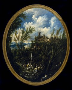 Adoratori a un santuario